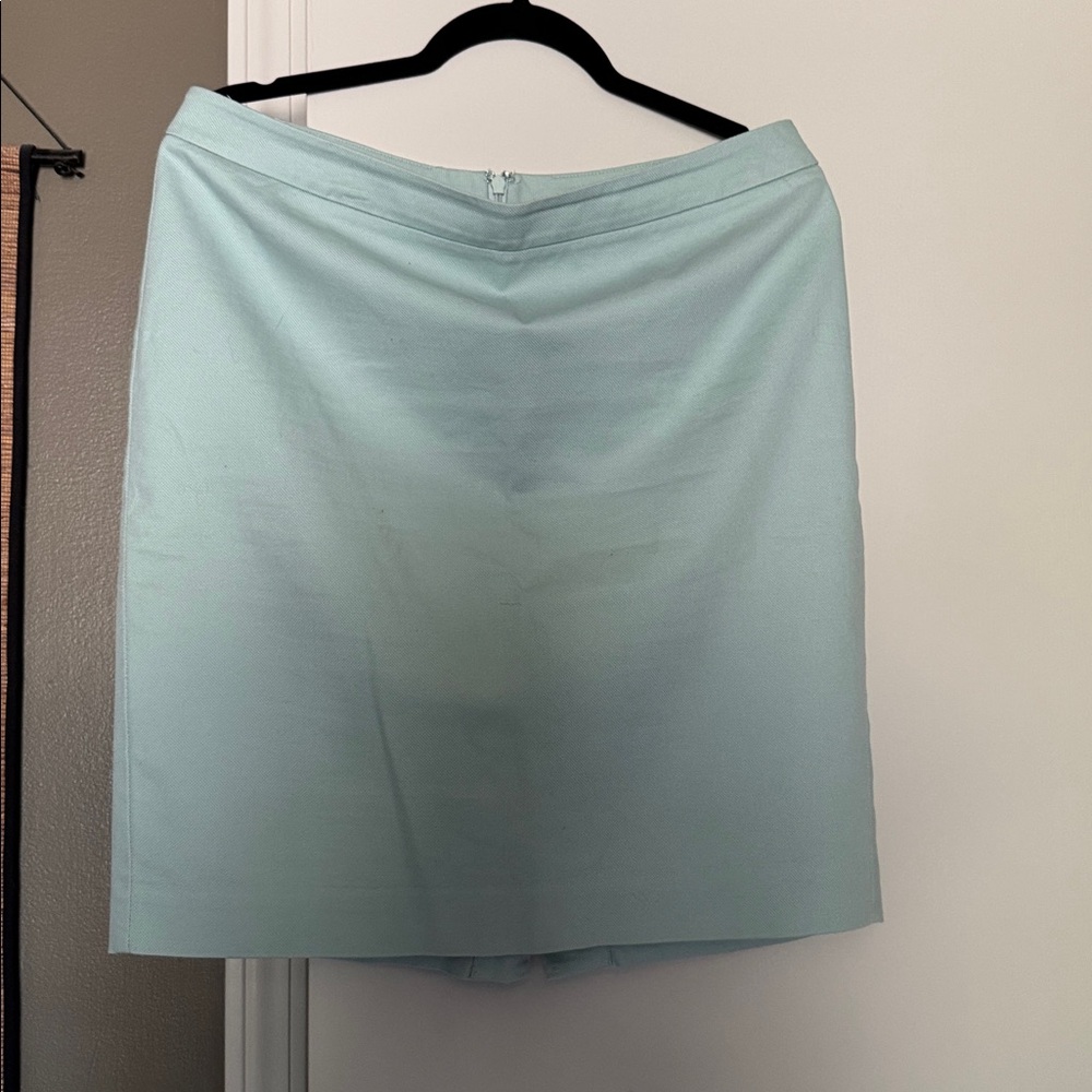 CAbi Mint Green Skirt 21 inch length zipper size 10